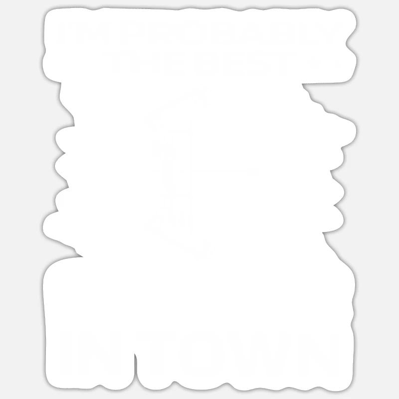 Bogenjagd Bogenjäger Lustig - Sticker Größe S (10 x 10 cm) - Mattweiß
