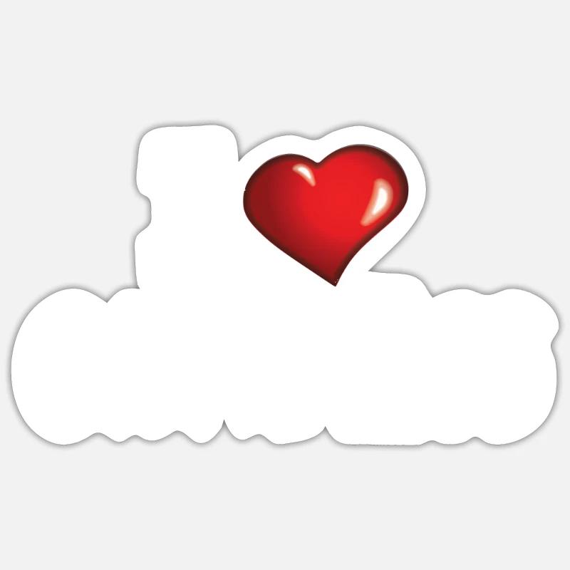 Camper Gift Idea Camping - Sticker taille S (10 x 10 cm) - blanc mat