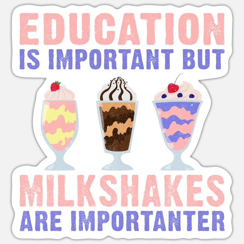 J’adore Milkshakes Milkshake Gift Sticker taille S (10 x 10 cm)