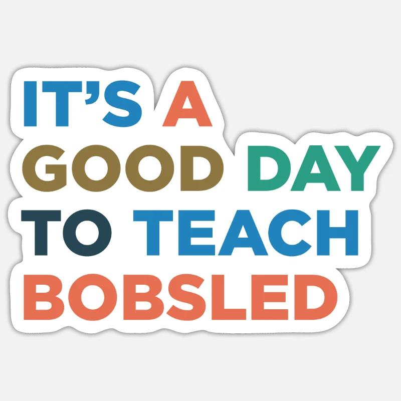 Teaching Bobsleigh Trainers Sticker size S (10 x 10 cm)