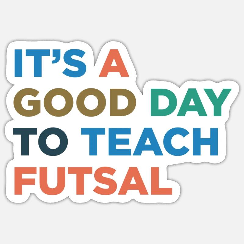 Futsal Coach Teaching Sticker size S (10 x 10 cm)