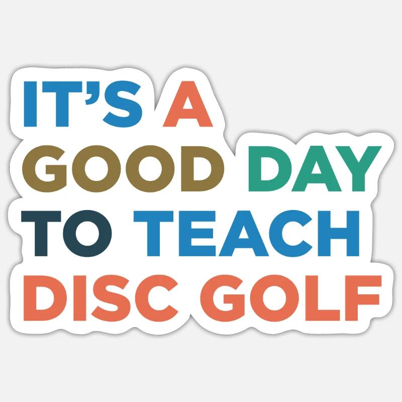 Teach Disc Golf Coach Sticker size S (10 x 10 cm)