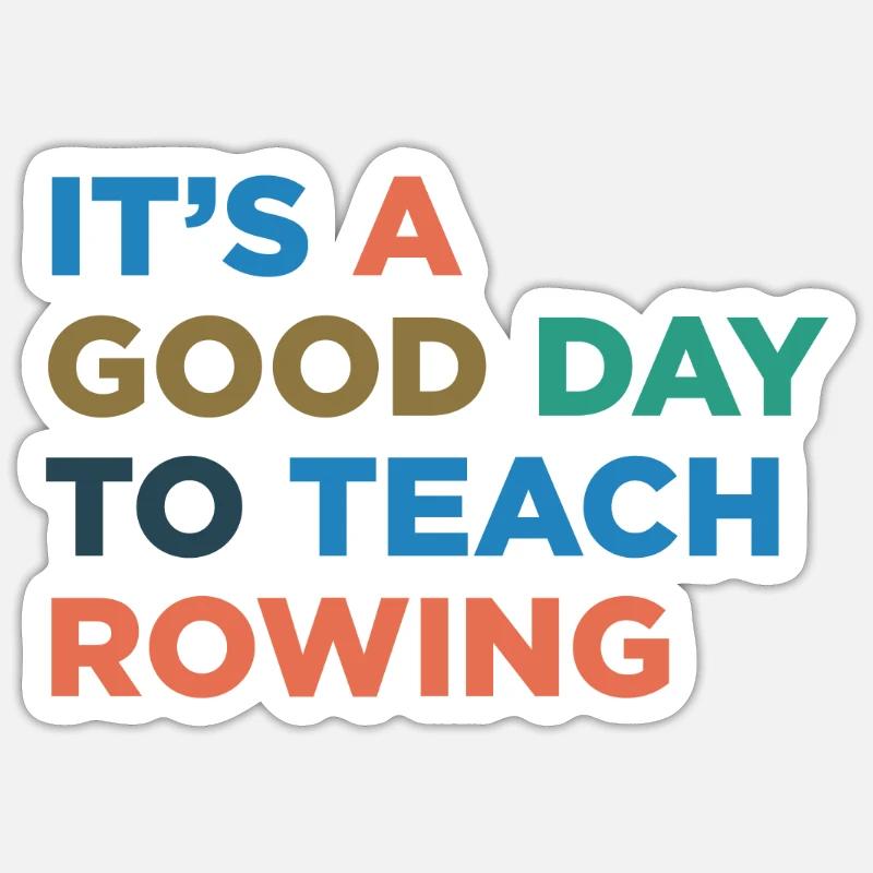 Teaching rowing coaches Sticker size S (10 x 10 cm)