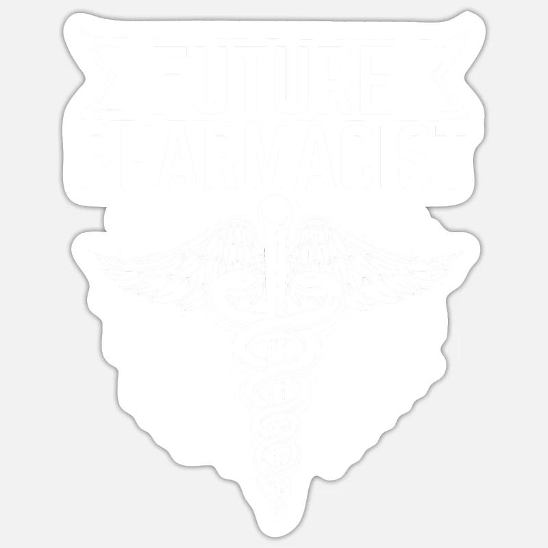 Future Pharmacist Pharmacy Student Graduation - Sticker size S (10 x 10 cm) - white matte