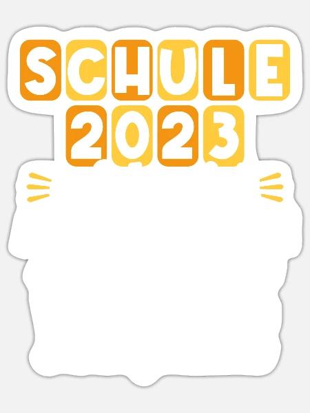 Eine Legende verlässt das Gelände Realschule 2023 - Sticker Größe S (10 x 10 cm) - Mattweiß