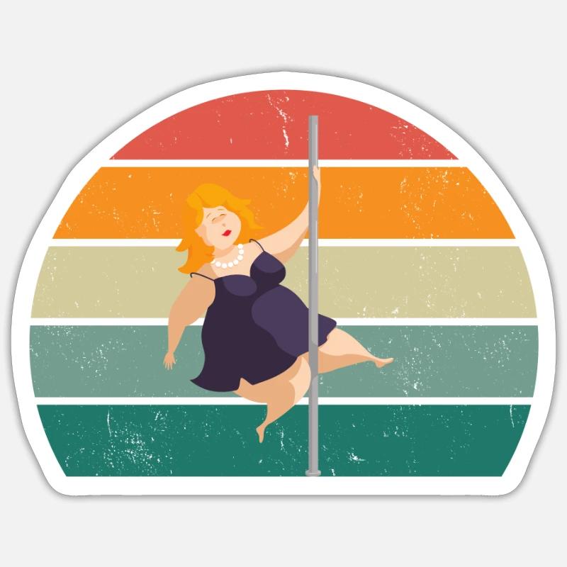 Pole dancer Pole dance pole dance pole dance Sticker taille S (10 x 10 cm)
