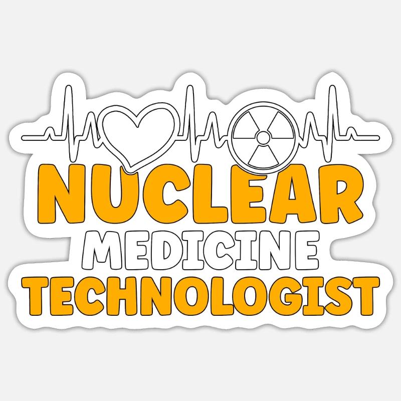 X-ray Tech Nuclear Medicine Radiologist Technician Sticker Größe S (10 x 10 cm)