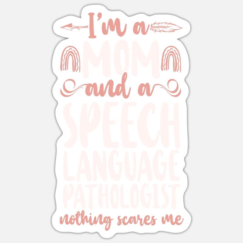 Speech Therapist Therapy Assistant - Sticker Größe S (10 x 10 cm) - Mattweiß