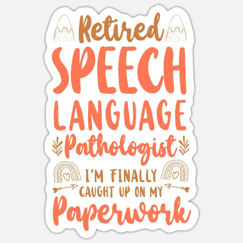 Speech Therapist Therapy Assistant - Sticker size S (10 x 10 cm) - white matte