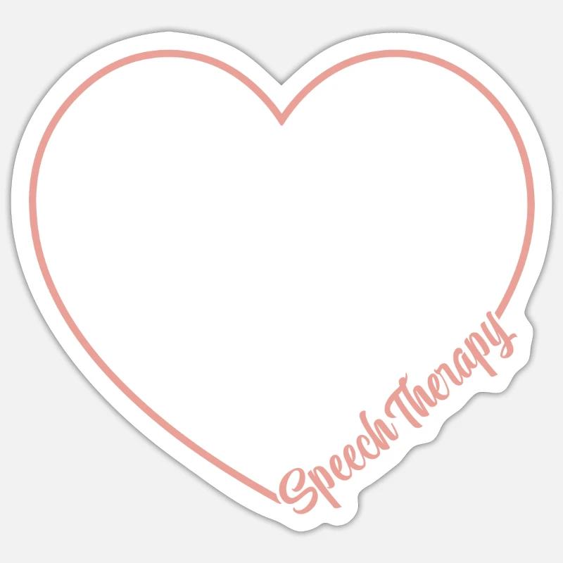 Speech Therapist Therapy Assistant - Sticker Größe S (10 x 10 cm) - Mattweiß