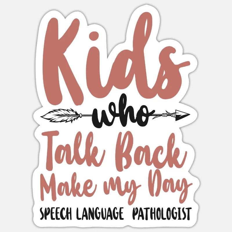 Speech Therapist Therapy Assistant Sticker Größe S (10 x 10 cm)