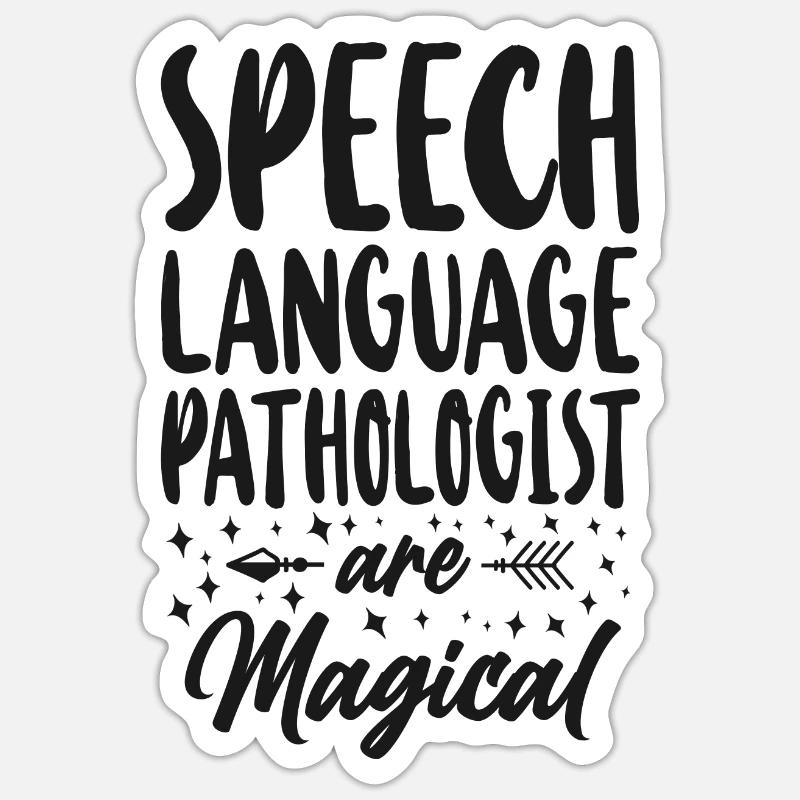 Speech Therapist Therapy Assistant Sticker Größe S (10 x 10 cm)