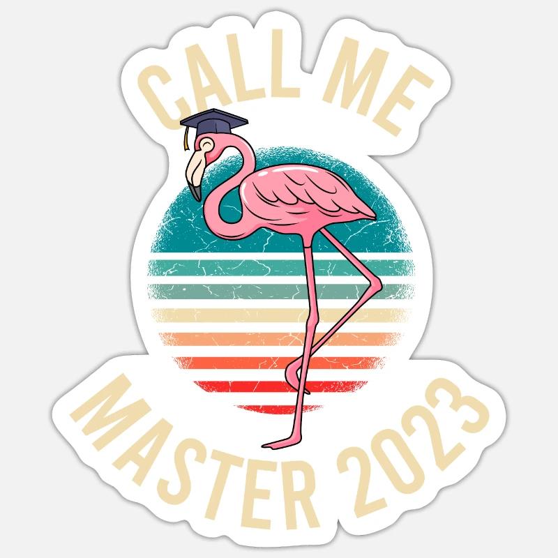 Master Abschluss 2023 Master Sticker Größe S (10 x 10 cm)