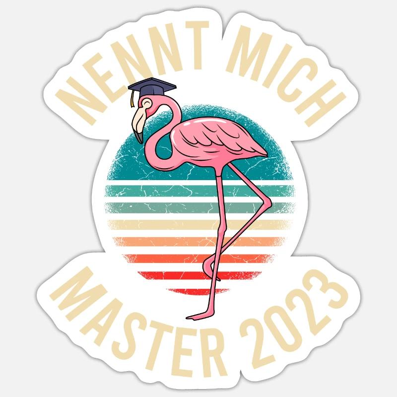 Master Abschluss 2023 Master Sticker Größe S (10 x 10 cm)