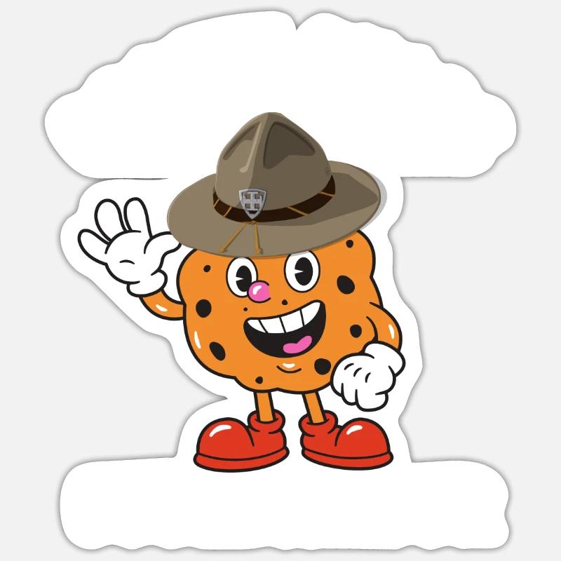 Scout Bakery Scouting Marchand de biscuits Sticker taille S (10 x 10 cm)