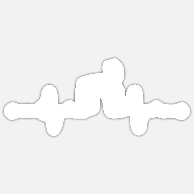 Weiße Schweizer Schäferhunde - Weiße Schweizer Sticker Größe S (10 x 10 cm)