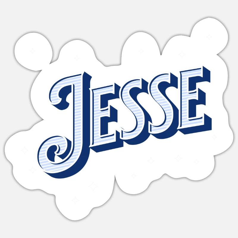Jesse's name personalized Sticker size S (10 x 10 cm)