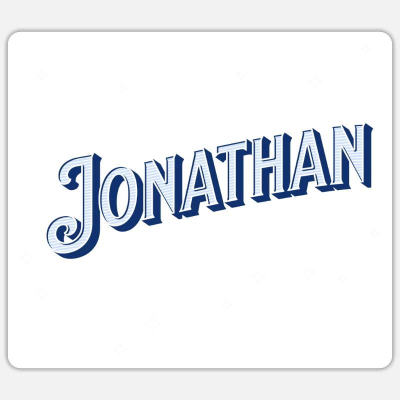 Jonathan name personalized Sticker size S (10 x 10 cm)