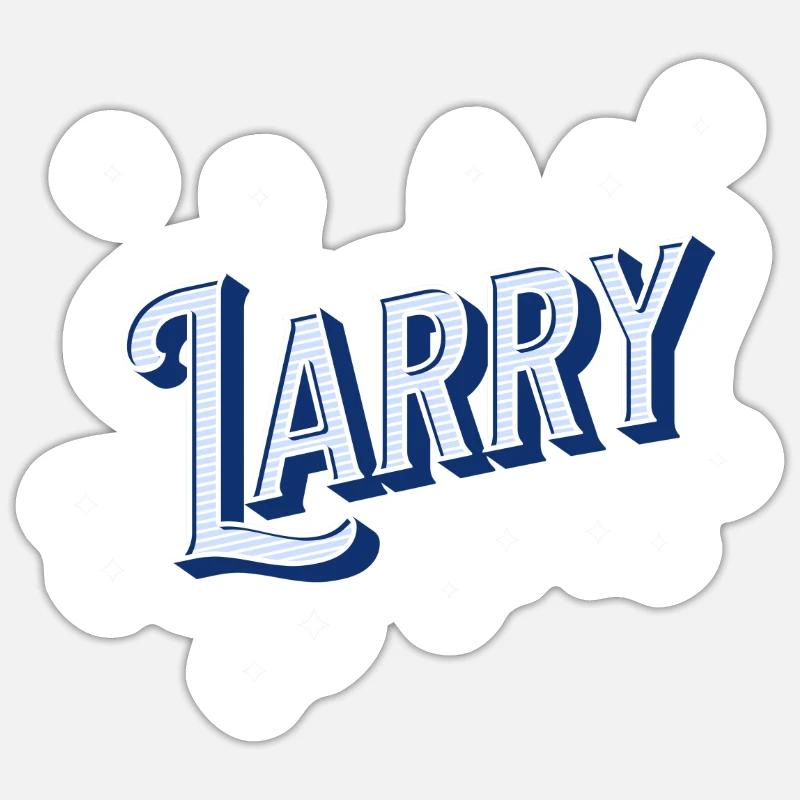Larry name personalized Sticker size S (10 x 10 cm)