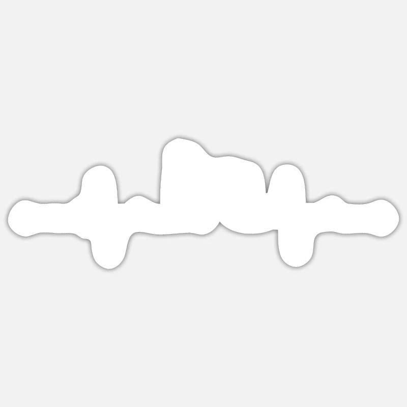 Weiße Schweizer Schäferhunde - Weiße Schweizer Sticker Größe S (10 x 10 cm)