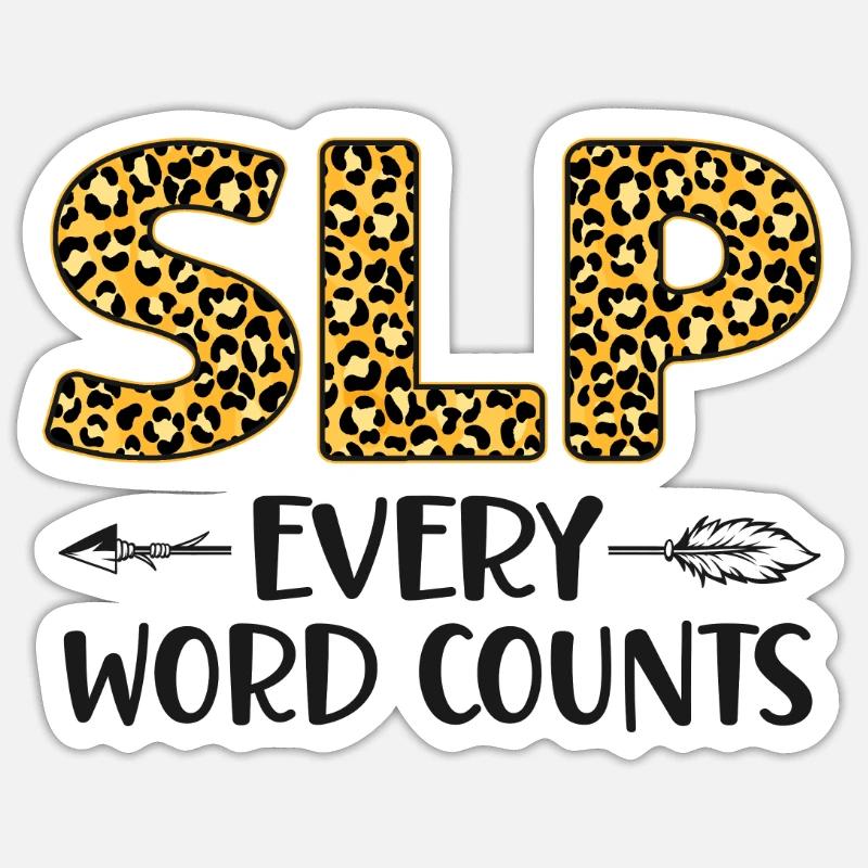 Speech Therapist Therapy Assistant - Sticker size S (10 x 10 cm) - white matte
