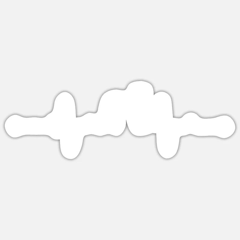 Weiße Schweizer Schäferhunde - Weiße Schweizer Sticker Größe S (10 x 10 cm)