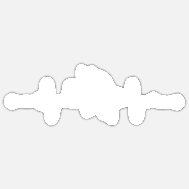 Weiße Schweizer Schäferhunde - Weiße Schweizer - Sticker Größe S (10 x 10 cm) - Mattweiß