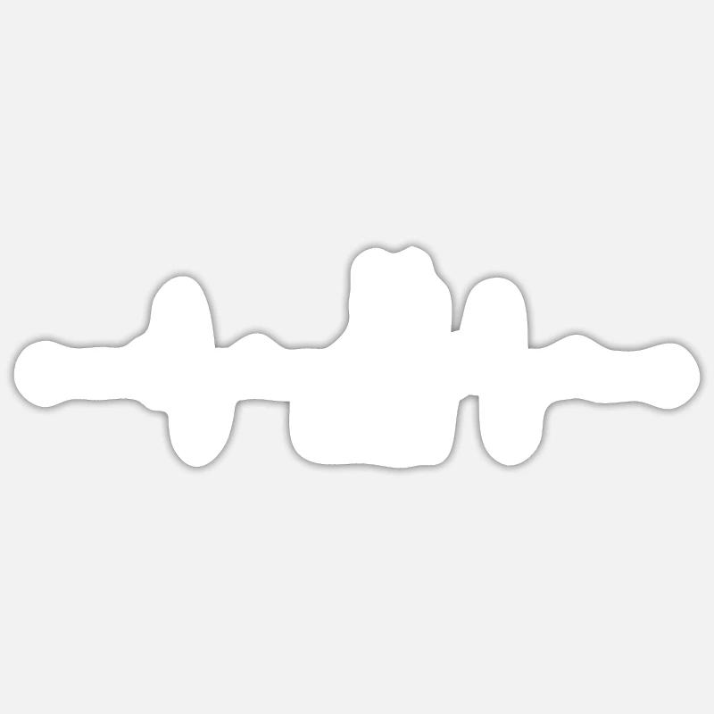 Weiße Schweizer Schäferhunde - Weiße Schweizer Sticker Größe S (10 x 10 cm)