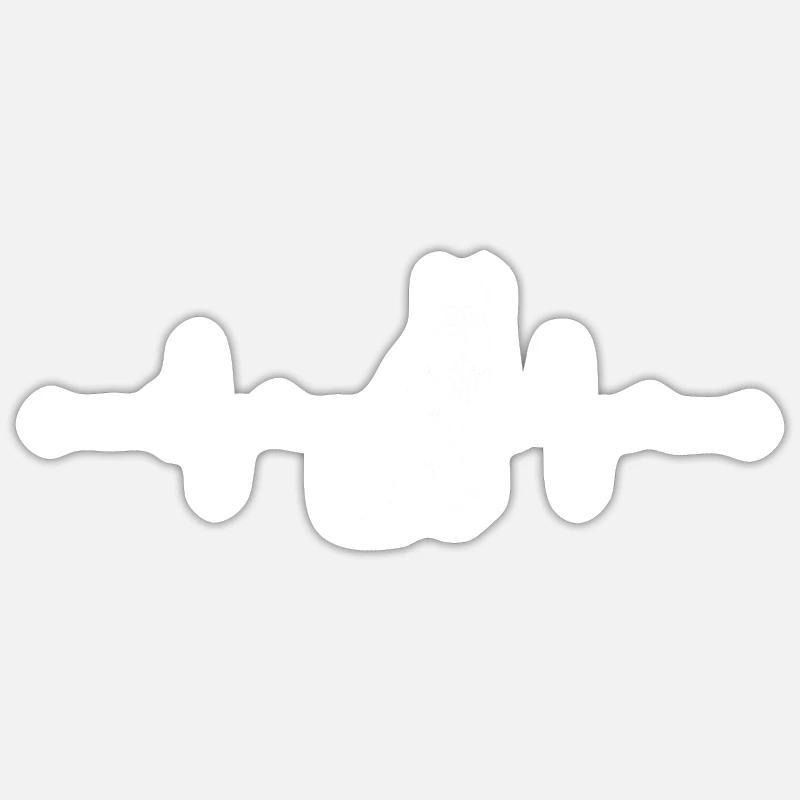 Weiße Schweizer Schäferhunde - Weiße Schweizer - Sticker Größe S (10 x 10 cm) - Mattweiß