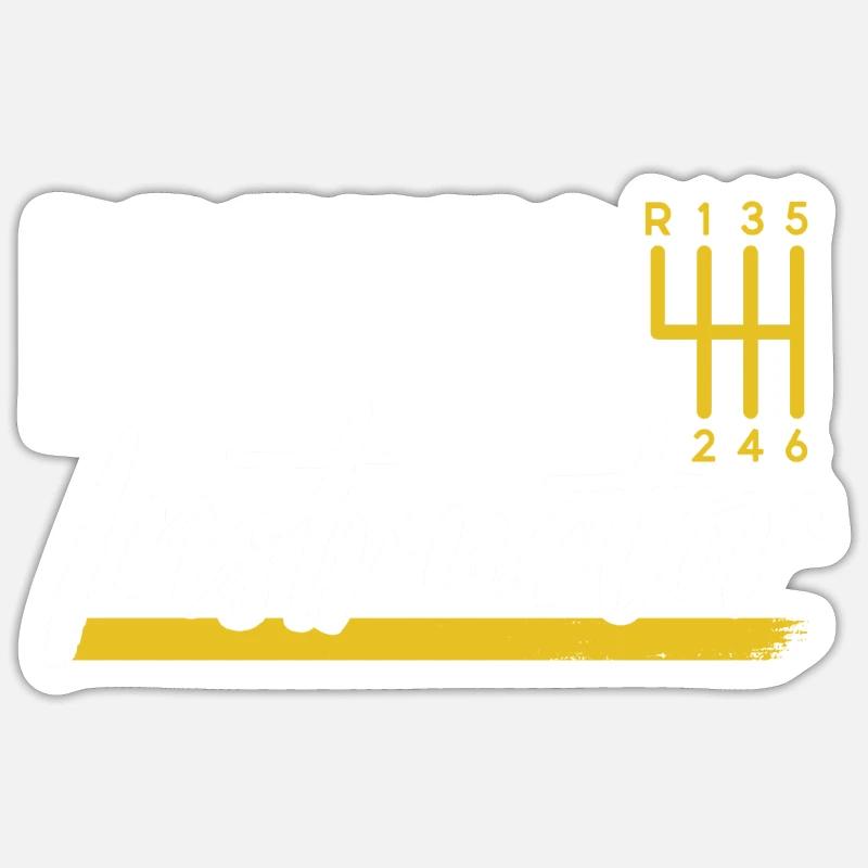 Driving instructor Driving school Learner driving lesson - Sticker size S (10 x 10 cm) - white matte