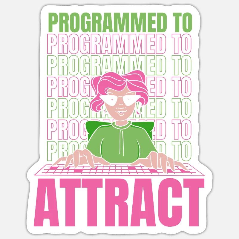 Developer Coder Programmer Funny Sticker size S (10 x 10 cm)