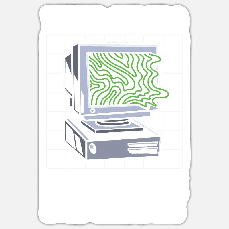 Entwickler Coder Programmierer Sticker Größe S (10 x 10 cm)