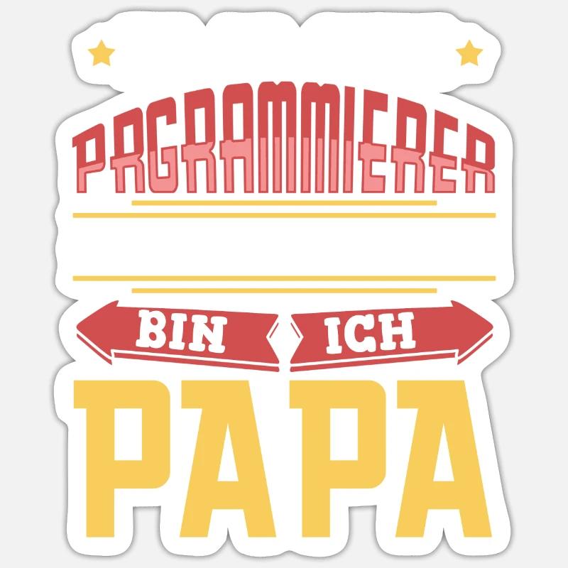 Entwickler Coder Programmierer - Sticker Größe S (10 x 10 cm) - Mattweiß