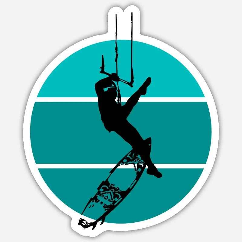 kite surfing Sticker size S (10 x 10 cm)
