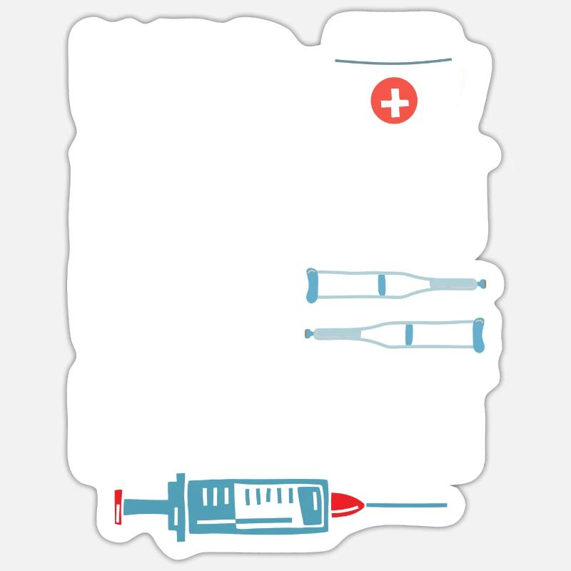 Wer Diskutiert Wird Intubiert Krankenschwester - Sticker Größe S (10 x 10 cm) - Mattweiß