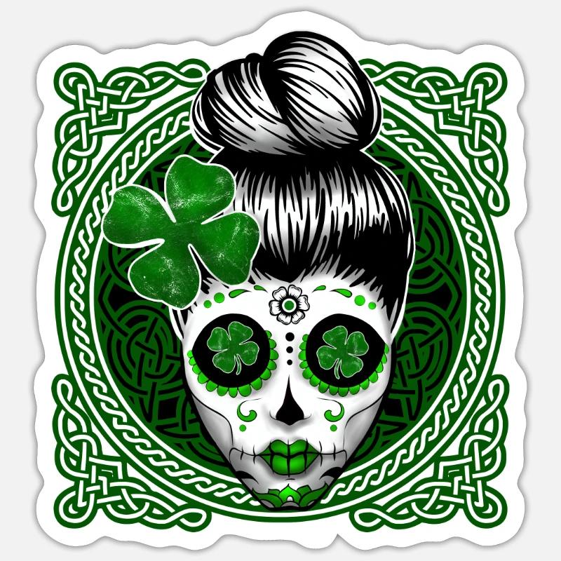 Saint Patrick Celtes écossais Sticker taille S (10 x 10 cm)