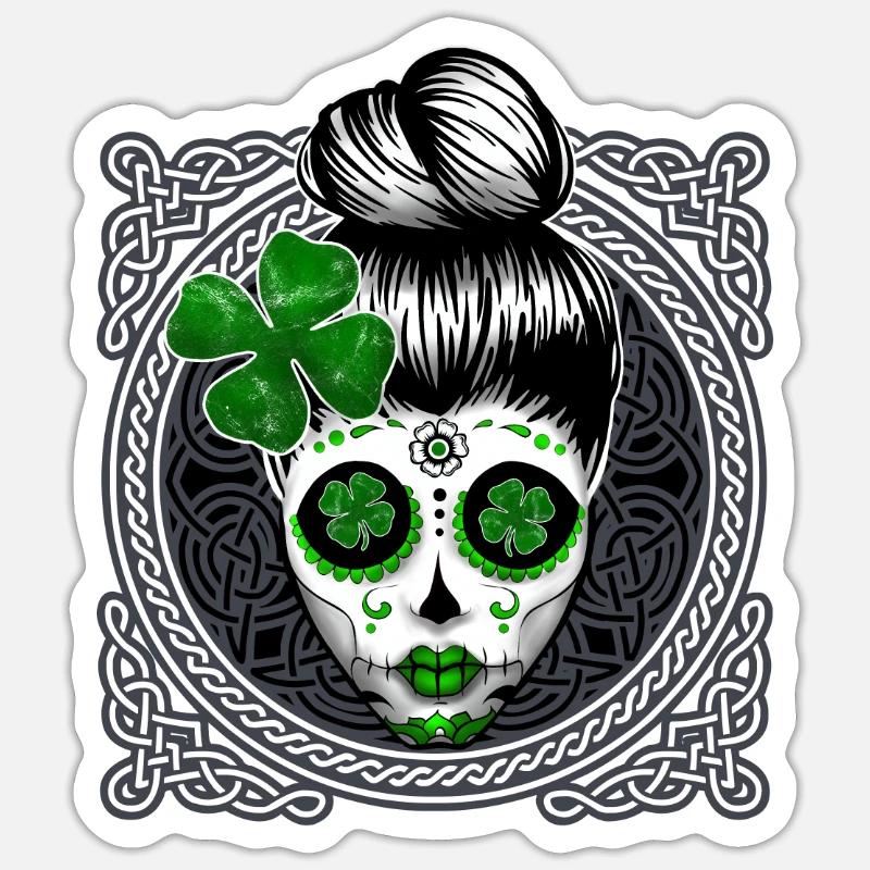 Saint Patrick Celtes écossais Sticker taille S (10 x 10 cm)