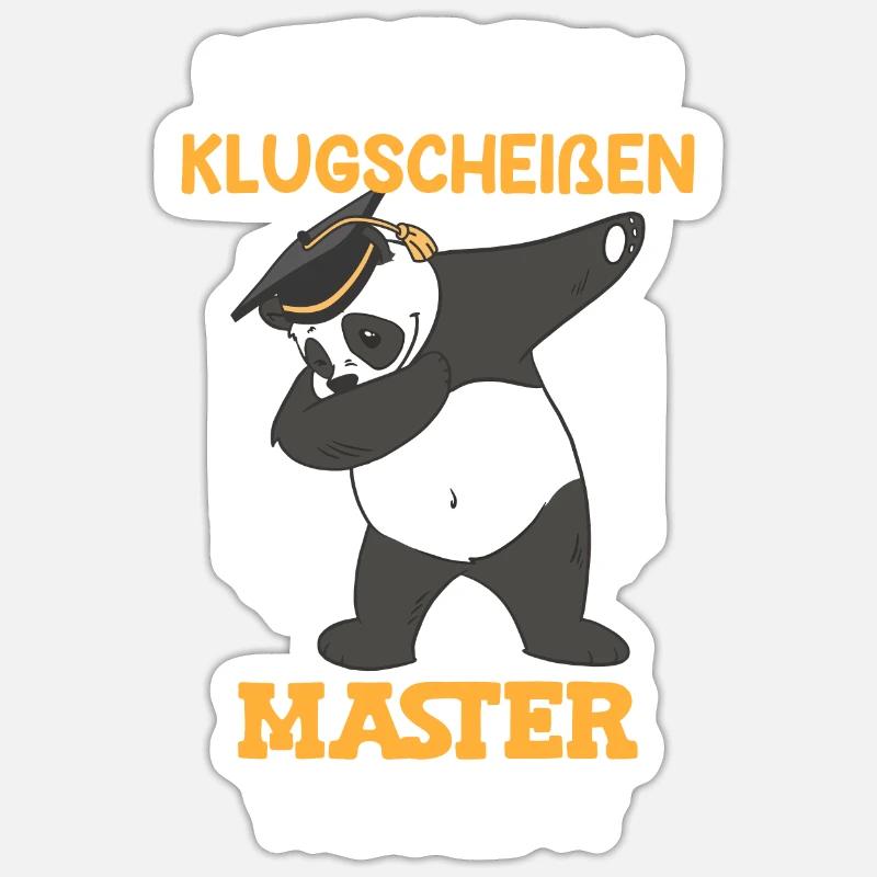 Master 2023 Master Abschluss - Sticker Größe S (10 x 10 cm) - Mattweiß