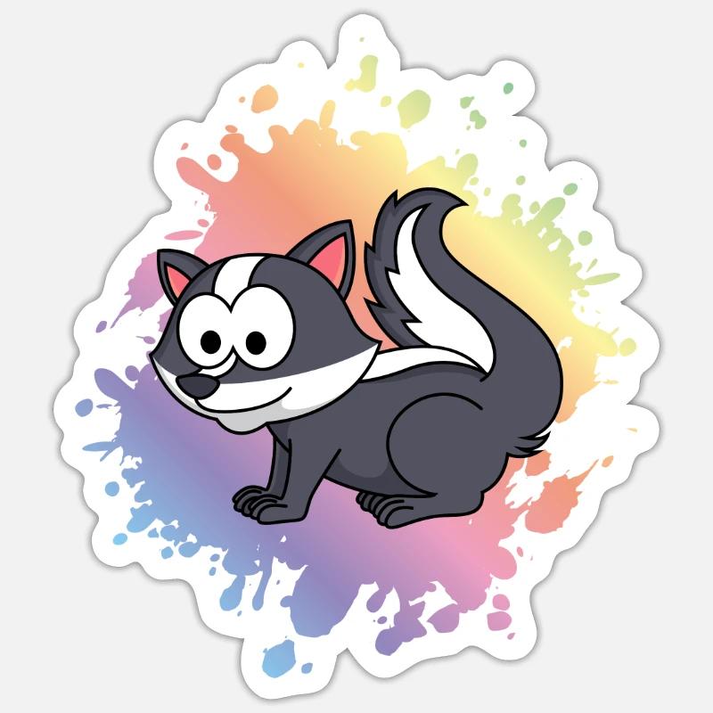 Stinker Comic Animal - Sticker size S (10 x 10 cm) - white matte
