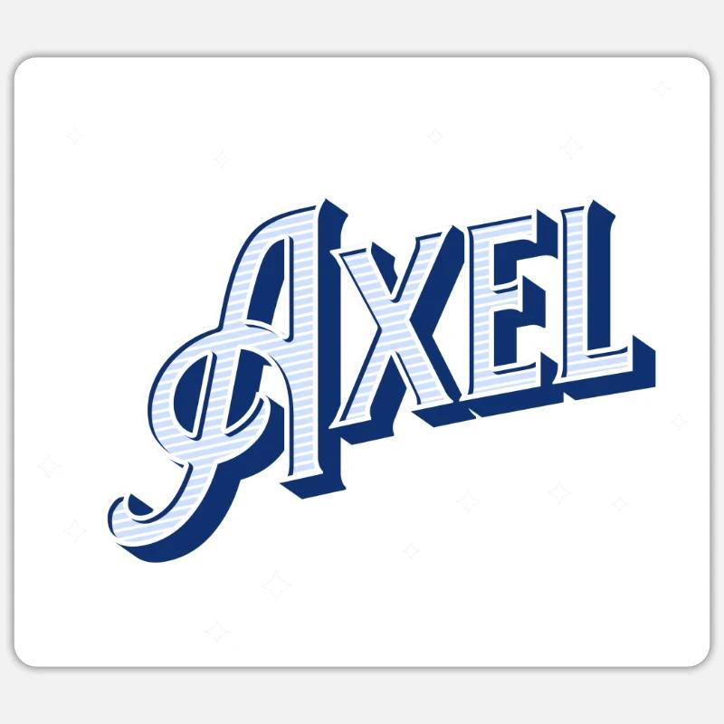 Personalized Axel name - Sticker size S (10 x 10 cm) - white matte