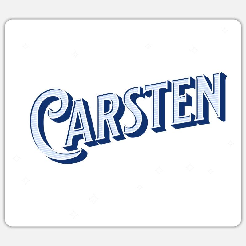 Carsten name personalized Sticker size S (10 x 10 cm)