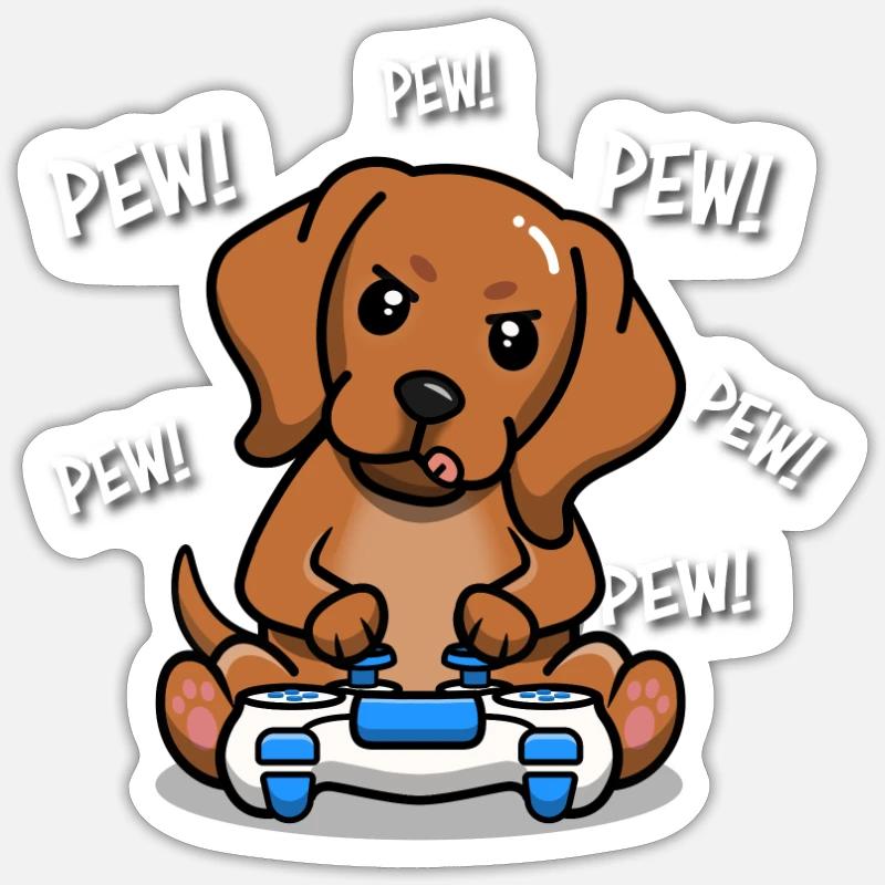 Rhodesian Ridgeback - Sticker taille S (10 x 10 cm) - blanc mat