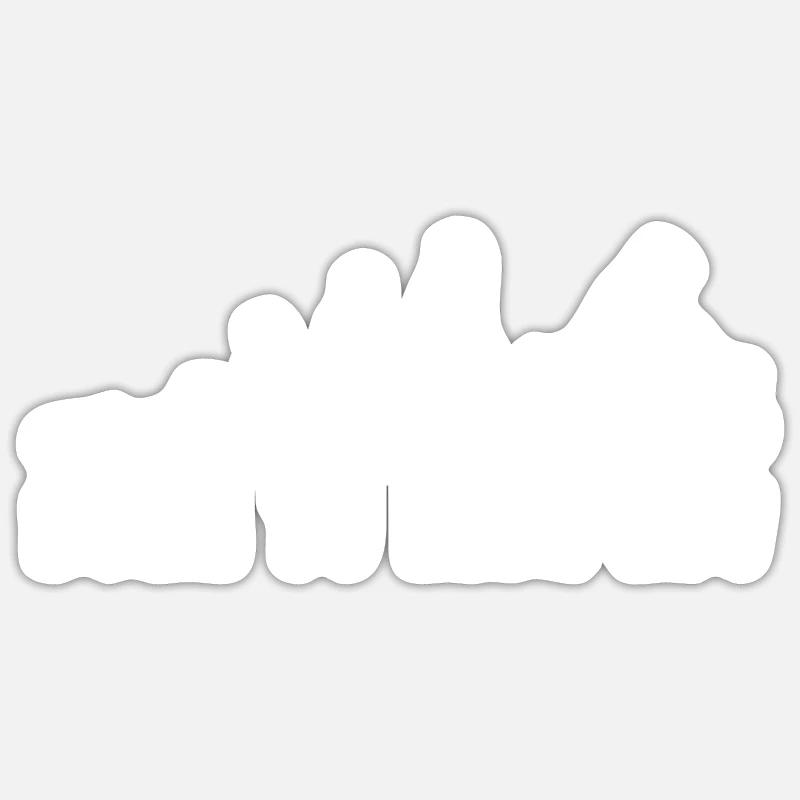 all terrain vehicles funny human evolution graphic Sticker size S (10 x 10 cm)