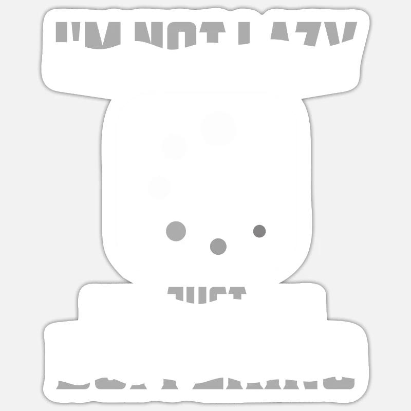 I'm Not Lazy Just Buffering Computer Hardware Sticker Größe S (10 x 10 cm)