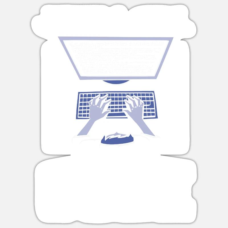 Juste une fille qui aime coder le codage logiciel Sticker taille S (10 x 10 cm)