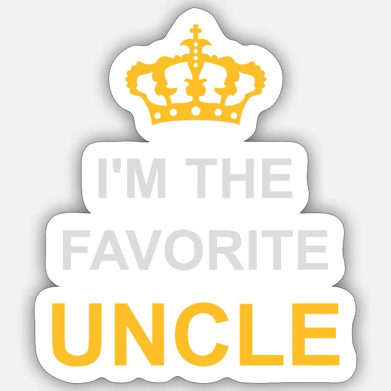at The Favorite Uncle - Sticker size S (10 x 10 cm) - white matte