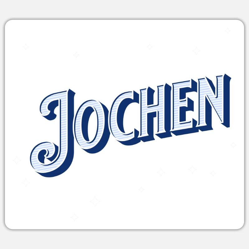 Jochen name personalized - Sticker size S (10 x 10 cm) - white matte