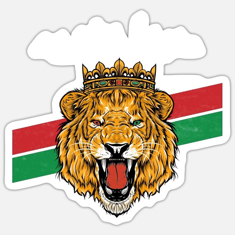 Dima Maghrib Maroc - Sticker taille S (10 x 10 cm) - blanc mat