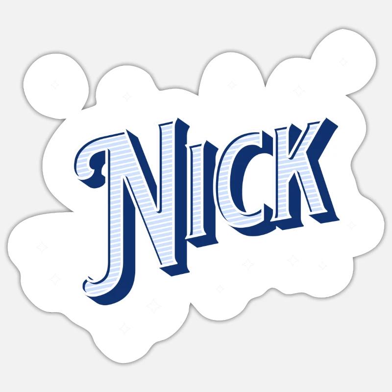Nick name personalized Sticker size S (10 x 10 cm)