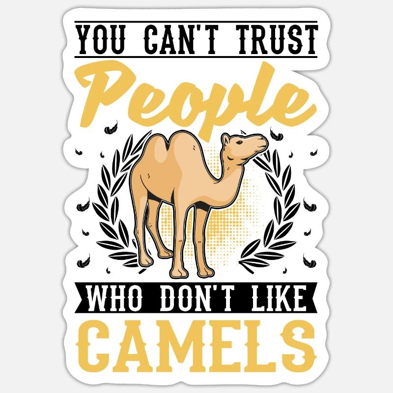 Kamel Dromedar Ägypten Geschenk Großkamel Sticker Größe S (10 x 10 cm)